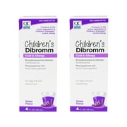 2 Pack - Quality Choice Children's Dibromm Cold & Allergy Liquid Grape 4 fl oz Each