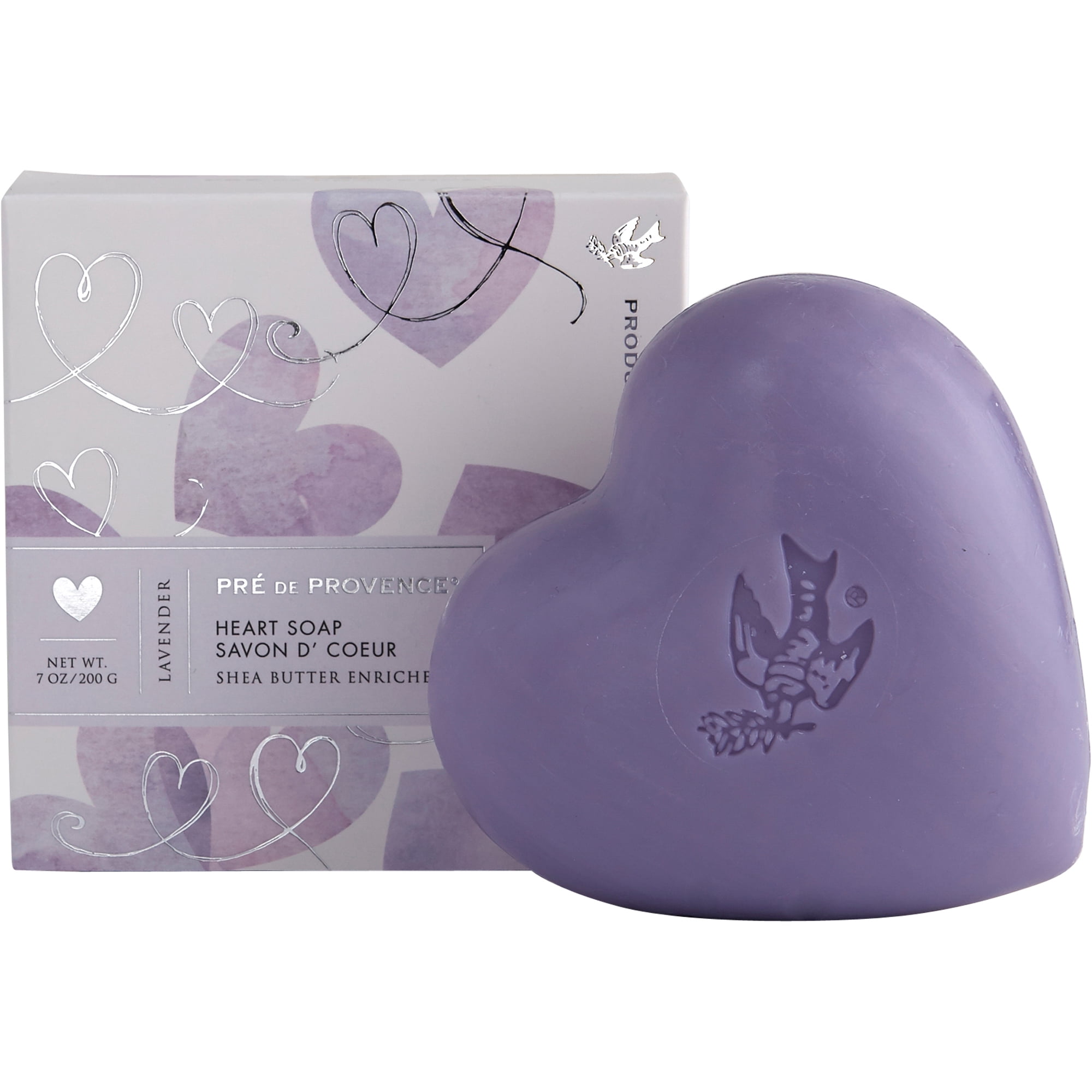 Pre de Provence 200g Heart Cello Gift Bag - Lavender