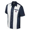 thumbnail image 2 of Men's Colosseum Navy Arizona Wildcats Strike Bowling Button-Up Shirt, 2 of 3