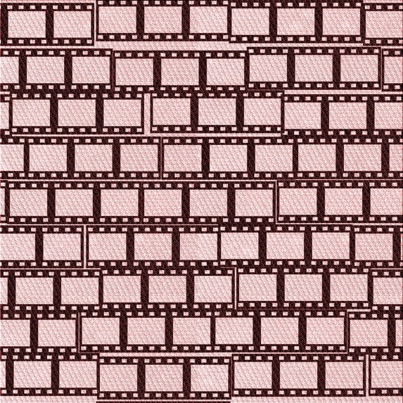 Ahgly Company Indoor Square Patterned Pink Area Rugs, 8' Square