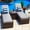Polyester Light Gray, variant on Tuscany 3-Piece Resin Wicker Outdoor Patio Furniture Chaise Lounge Set in Brown w/ Two Chaise Lounge Chairs and Side Table (Half-Round Brown Wicker, Polyester Light Gray)