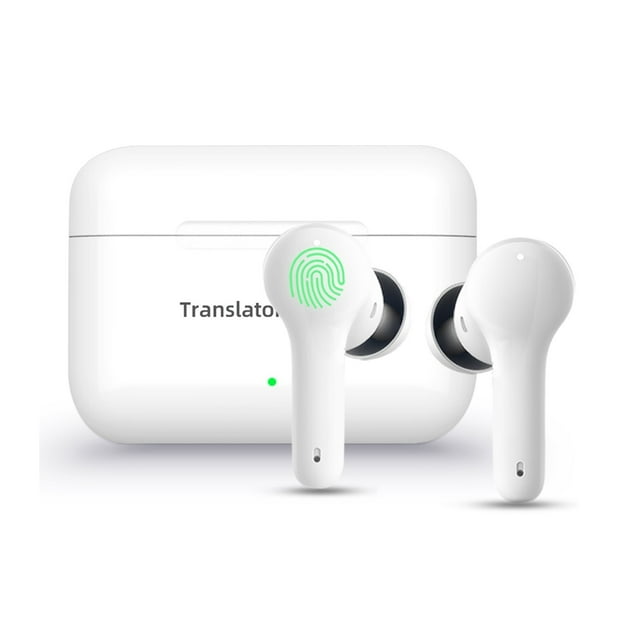 M6 Translator Earbuds,144 Languages,Bidirectional Real-Time Translator Device ,HD Picture Translation
