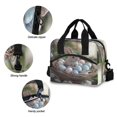 thumbnail image 5 of Lunch Bag Portable Crossbody Meal Bag Cooler Bag Insulated Lunch Bag Food Bag Handheld & Crossbody Design Easter Bunny and Egg, 5 of 6