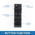 thumbnail image 3 of Interruptor de ventana eléctrica delantero izquierdo Unique Bargains para Infiniti G35 G37 Q40 No.25401JK41A, 3 of 7