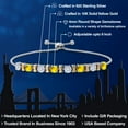 thumbnail image 3 of Gem Stone King 925 Silver and 10K Yellow Gold White Moissanite and Yellow Sapphire Bracelet for Women | 2.36 Cttw | Gemstone Birthstone | Round 4MM | Adjustable up to 9 inch, 3 of 8