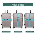 thumbnail image 4 of Uxcell 4 Pcs Correar de Equipaje para Maletas, Correa de Conector de Equipaje Ajustable con Hebilla, Correa de Bolsa de Maleta, Accesorios de Equipaje para Conectar Bolsa de Maleta, Azul cielo, 4 of 7