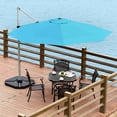 thumbnail image 4 of Costway Parasol Déporté de Patio 11 Pieds Rotation à 360 Degrés Inclinaison en Aluminium Turquoise, 4 of 10