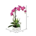 thumbnail image 2 of Vickerman 17" Artificial Potted Lavender Orchid., 2 of 2