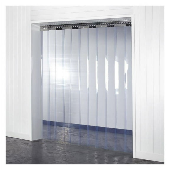 Strip Curtain Door Kit - 36x84 - Clear Smooth 8 in. strips with 25% overlap - USDA/NSF Approved PVC Strips