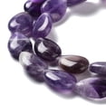 thumbnail image 4 of Natural Amethyst Beads Strands Teardrop 17.5~18x13x6mm Hole: 1.2mm about 22pcs/strand 15.24 inch(38.7cm), 4 of 5