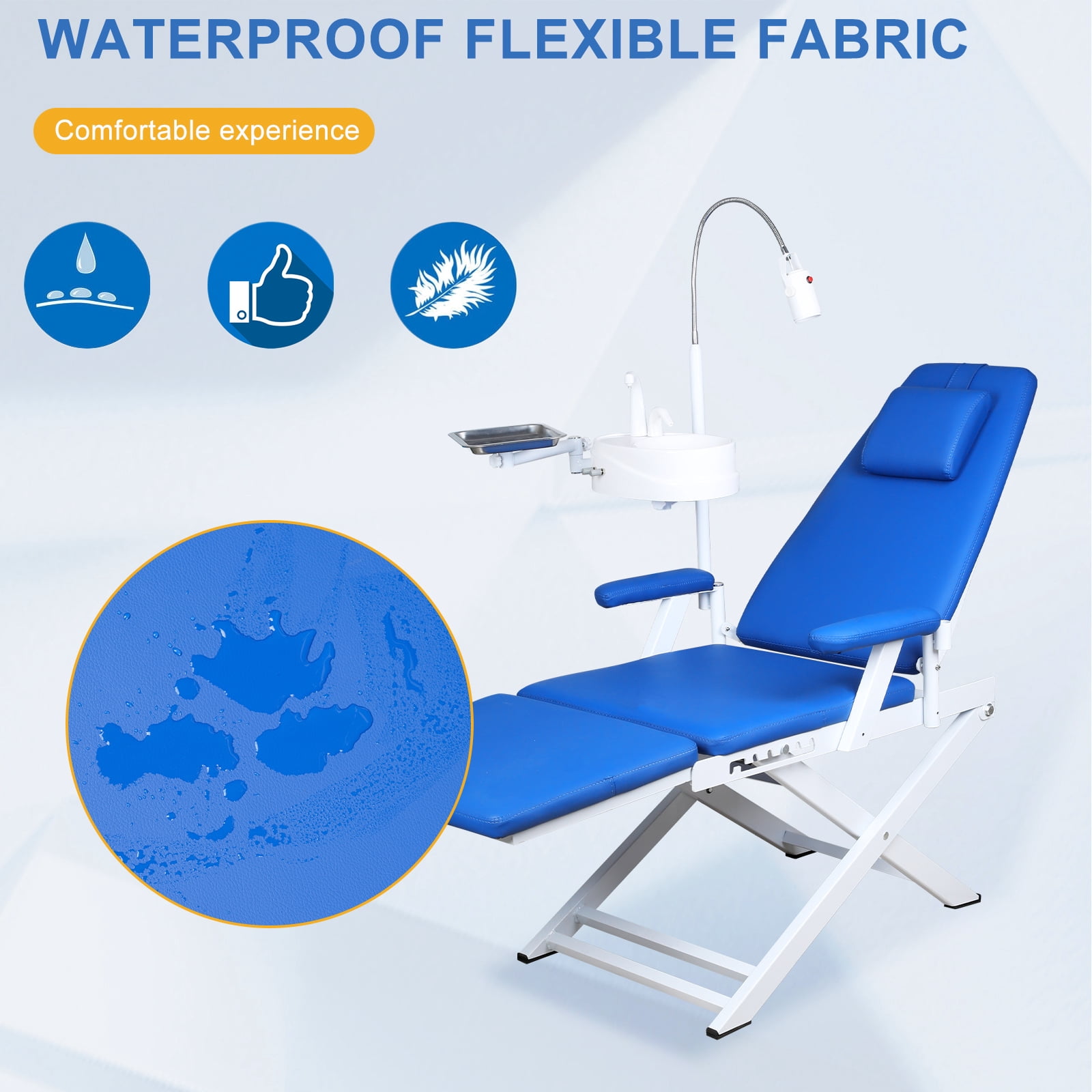 Portable foldable dental chair,Easy to Carry,High-Quality Construction