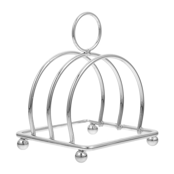 Soporte para tostadas de acero inoxidable, multifuncional, ahorra espacio, ideal para guardar rebanadas de pan, libros y recetas.