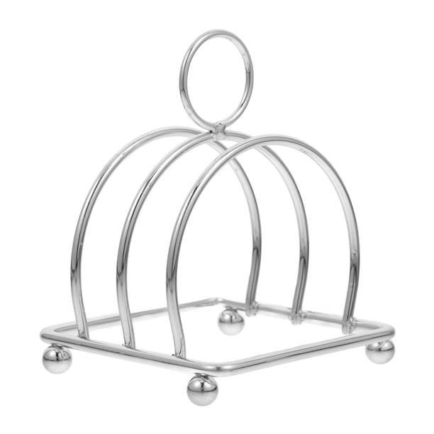 Soporte para tostadas de acero inoxidable, multifuncional, ahorra espacio, ideal para guardar rebanadas de pan, libros y recetas.