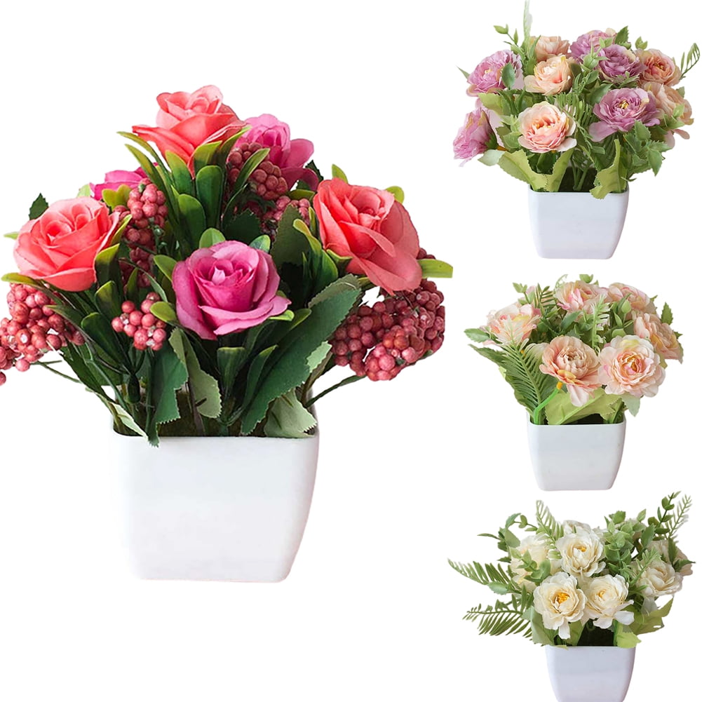 10 Heads Colorful Vivid Artificial Lilies Bouquet Fake Lilies Home Accessories 