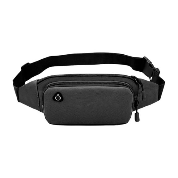 Abbraccia Fanny Pack Travel Pouch Phone Holder for Men Women Crossbody Bag Chest Bag Waist Pouch for Gym Fitness Walking Travel Camping Black