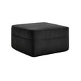 thumbnail image 3 of Newest Boneless Ottoman, Black Corduroy Cloud Footrest with Memory Foam, No Assembly Needed, Square, 3 of 7
