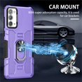 thumbnail image 2 of for Samsung Galaxy Note20 Case with Metal Ring Kickstand for Women & Men, Heavy-Duty Protection Shockproof Bumper Cover Case for Samsung Galaxy Note 20 TY Purple, 2 of 18