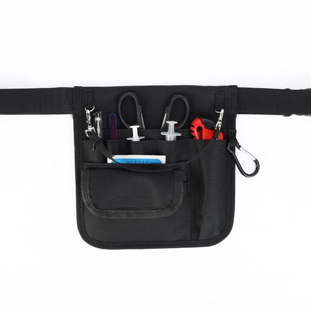 Bolso de Cintura para Enfermera Hugo Negro Organizador Cinturón de la enfermera