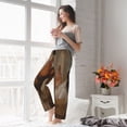 thumbnail image 5 of Cauagu Oil Painting Chicken And Duck Pajama Pants for Women Loose Fit Wide Leg Trouser Pants Casual Elastic Waist Drawstring Lounge Pants, 5 of 6