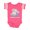 Football Pink and White, variant on My Meme Loves Me Boys or Girls Baby Bodysuit