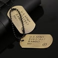 thumbnail image 3 of Colgante clásico de dos piezas para hombre del ejército militar y cadena de bolas de 60 cm JFHHH pequeña, 3 of 3