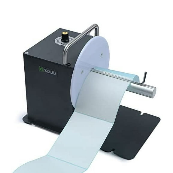 U.S. Solid Automatic Label Rewinder Rewinding Machine, 3.15" Max. Label Width, 1"/1.5" Core Diameter