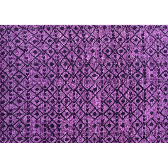 Ahgly Company Indoor Rectangle Oriental Pink Modern Area Rugs, 2' x 3'