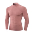 thumbnail image 4 of Performance Compression Long Sleeve Shirt High Elasticity Workout Running Training Athletic Fitness Top Mens Blouse For Outdoor Watermelon Red XXL, 4 of 6