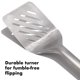 thumbnail image 3 of Juego de herramientas para asar OXO Good Grips Tongs and Turner Black, 3 of 9