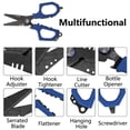 thumbnail image 3 of BE-TOOL Professional Fishing Line Scissor Stainless Steel Scissor with Protective Covers and Sharp Blade (Blue), 3 of 8