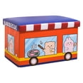 thumbnail image 7 of XIBUFE Toy Storage Chest Kids Toy Box, Storage for Kids Toys Children Storage Chest & Bench with Flip Top Lid (Animal Bus), 7 of 7