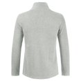 thumbnail image 3 of Bcfgryg Mens Fashion Leisure Solid Wool Knitting Versatile Stand Collar Long Sleeve Long Style Cardigan Coat Cardigans For Men Silver XXL, 3 of 4