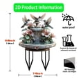 thumbnail image 2 of Water Garden Statue Acrylic Card Slot For Outdoor Patio With Solar Light Vegetable Garden Markers Outdoor Lighted Battery Outdoor Ground Lights for Beware of Dogs Sign for Beware of Dogs Sign Stake, 2 of 3