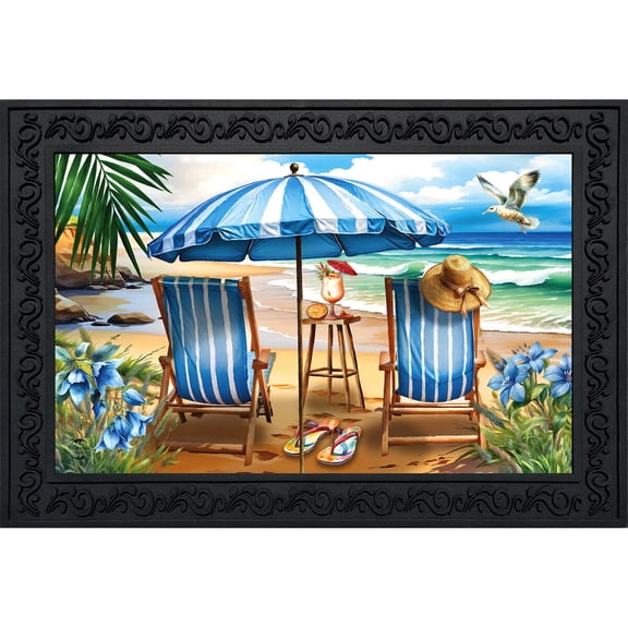 Briarwood Lane Summer Doormat 30x18 Indoor Outdoor Beach Chairs For Summer Doormat