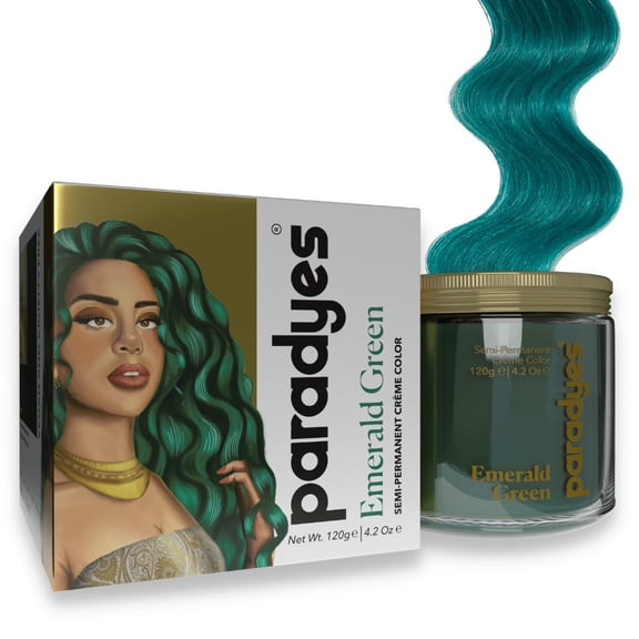 Paradyes Semi-permanent Emerald Green DIY Conditioner Based Hair Colour