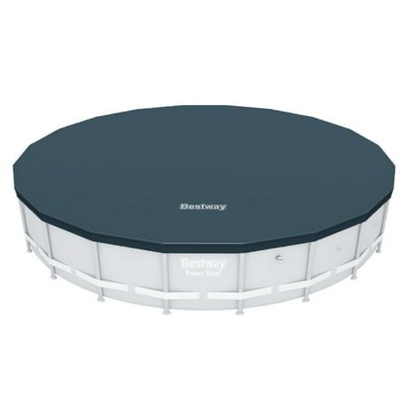 Bestway 58356E Round PVC 20 Foot Pool Cover for Above Ground Pro Frame