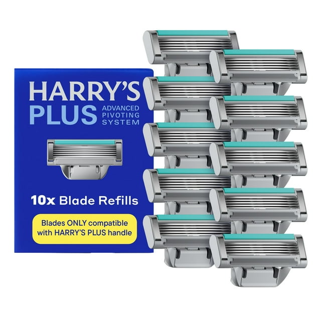 Cartuchos de cuchillas Razor Harry's Plus 10 unidades, 5 cuchillas con sistema pivotante