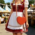 thumbnail image 3 of EliteGoogv Crossbody Bags For Women Heart Shaped Womens Crossbody Bags Compact Shoulder Bags Woven Texture Handbags Orange, 3 of 4