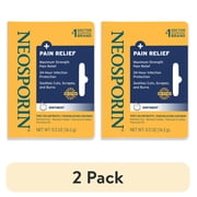 (2 pack) Neosporin + Pain Relief Dual Action Topical Antibiotic Ointment,.5 oz