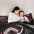 thumbnail image 5 of Castle Fairy Boys Girls Magical Dragon Twin Comforter Sets,Gothic Style Bedding Set, 5 of 8