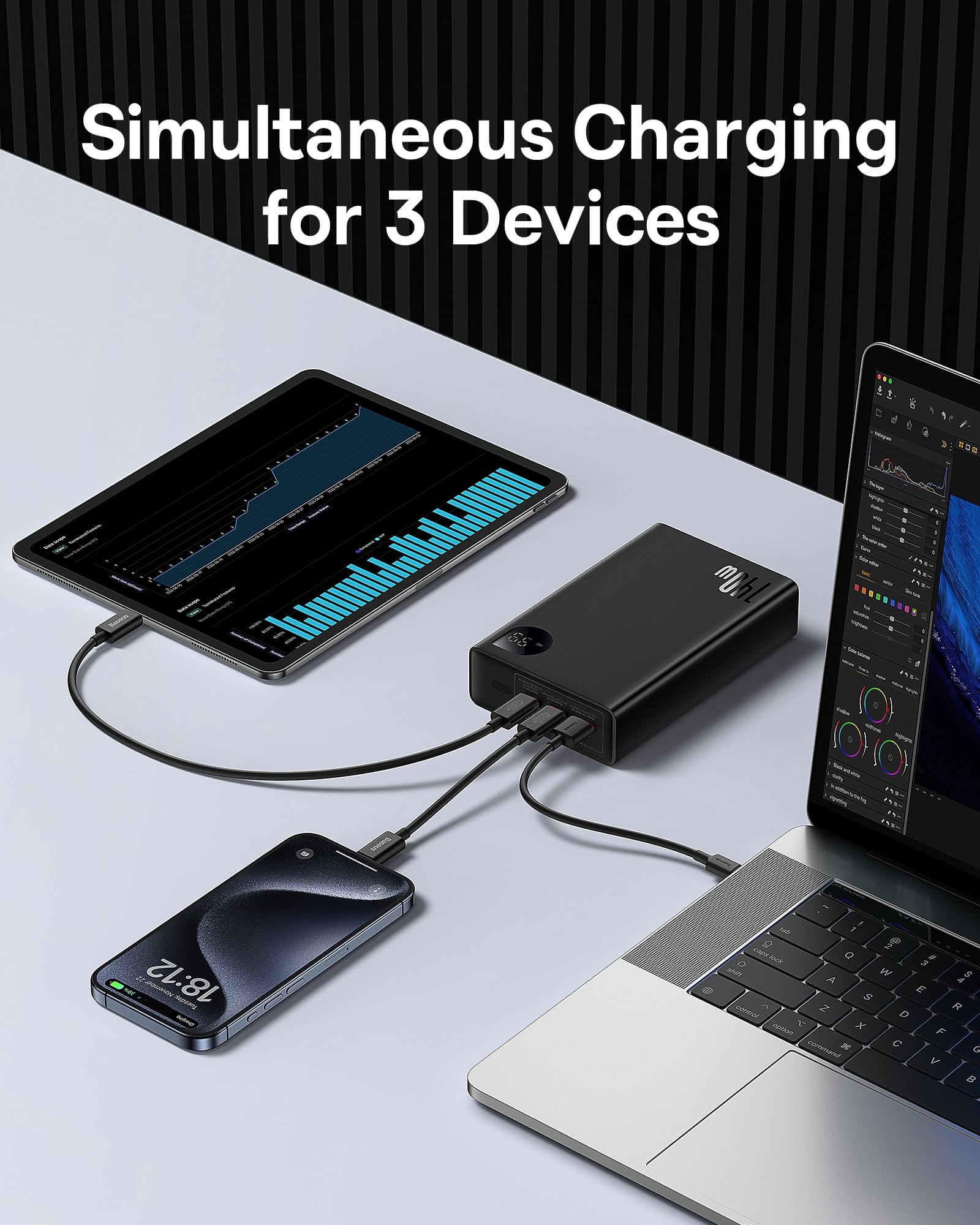 laptop and phone power bank