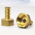 thumbnail image 4 of Brass Barb BSP Female Thread Connector Tail Pipe Hose Fitting 3/4in Rain Darrel, 4 of 9