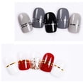 thumbnail image 4 of Lubelski 10Pcs Nail Sticker Exquisite DIY Lightweight Nail Striping Tape Sticker for Women, 4 of 7