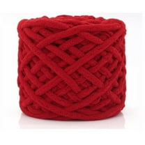 XmhyTop Chunky Yarn, Super Soft Acrylic Bulky Thick Washable Yarn for Arm Knitting DIY Handmade Blankets Scarf Sweater Cream About 100g(A4)