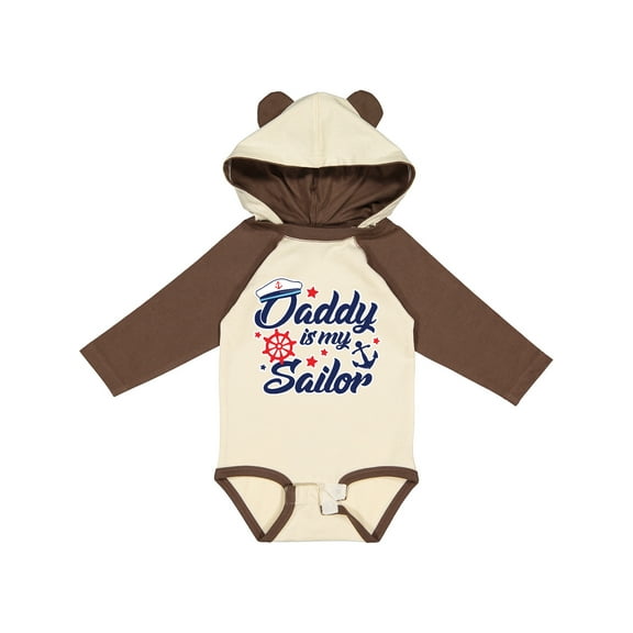 Inktastic My Daddy is My Sailor Boys or Girls Long Sleeve Baby Bodysuit