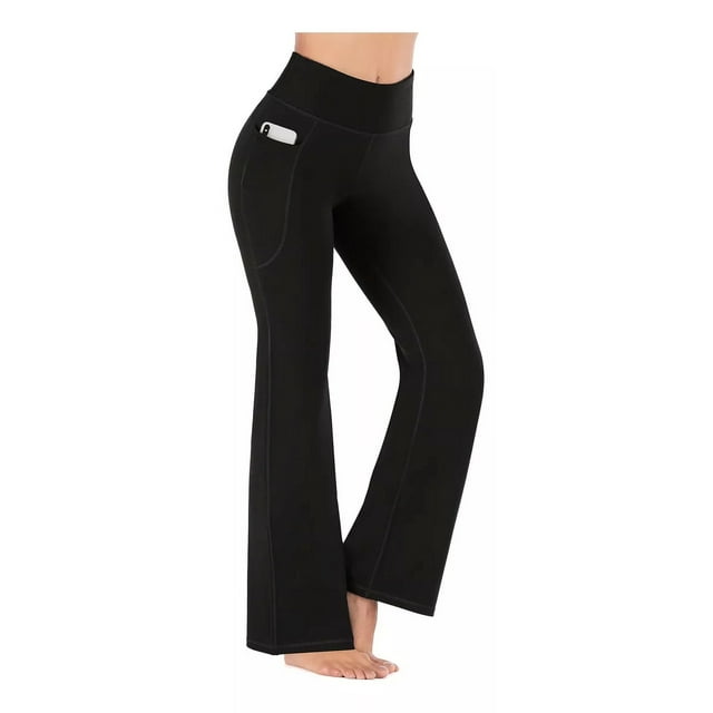 Leggings Deportivos Con Bolsillo Pantalones De Pierna Ancha