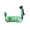 Green, variant on Remote Control Fan Light 20W 2-in-1 Cooling & Lighting with E27 Socket for Home Store Dining Car Stall