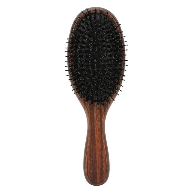 Brosse à cheveux équilibrante en bois de santal, coussins gonflables élastiques, forme ovale, brosse démêlante pour le coiffage