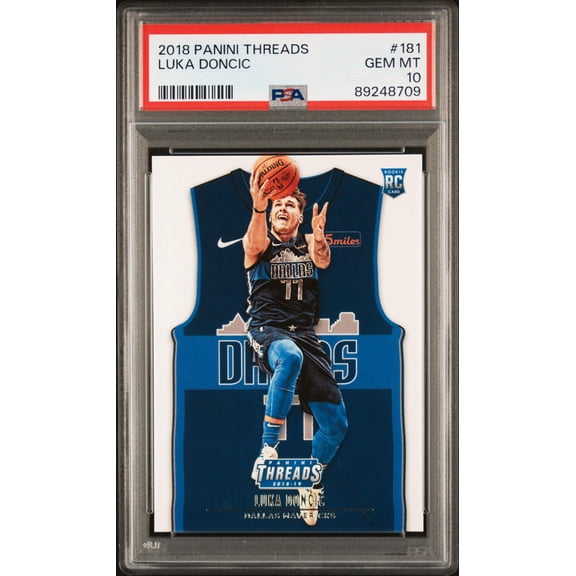Graded 2018-19 Panini Threads Luka Doncic #181 Rookie RC Basketball Card PSA 10 Gem Mint