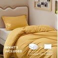 thumbnail image 2 of Funda de Edredón Bedsure Talla Twin/Twin XL Amarillo Dorado Poliéster, 2 of 8